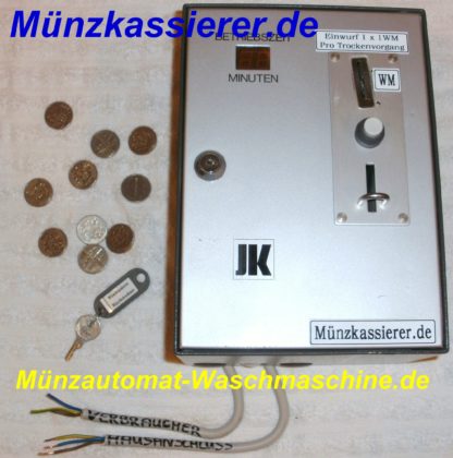 Münzkassierer.de Münzautomat Wäschetrockner Trockner incl. Wertmarken
